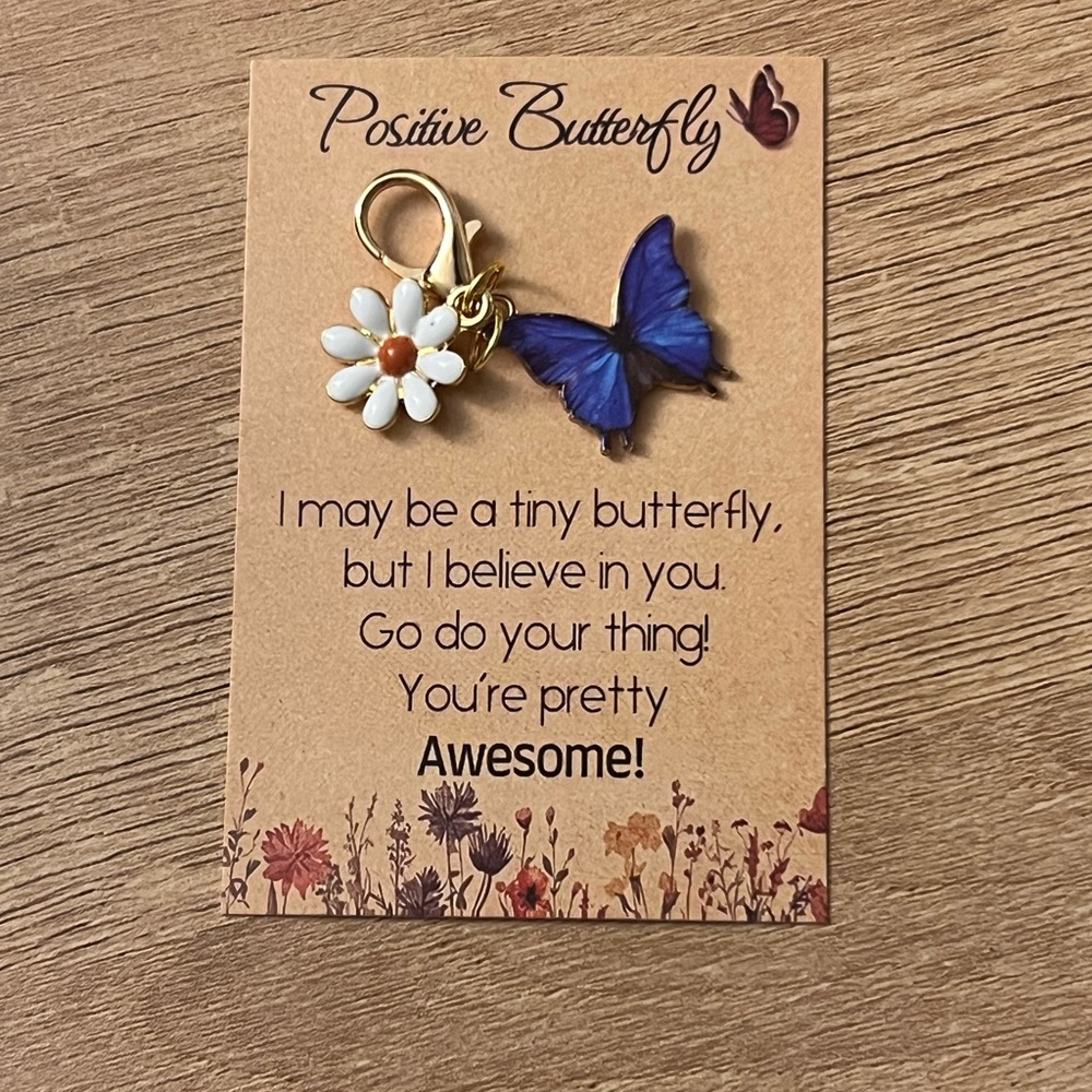 Butterfly & Daisy Charm
